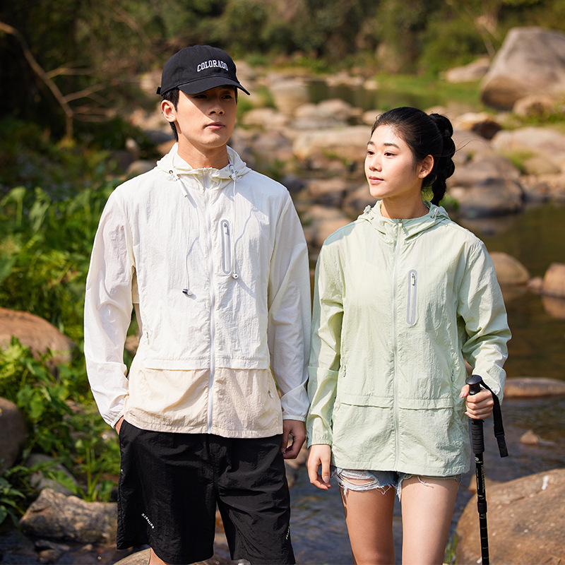 Sun Protection Clothing Men's Summer Ultra-thin Ice Silk Outdoor Skin Clothing UV Protection UPF50 Quick-drying Riding Sun Protection Clothing