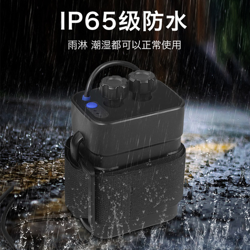 Multifunctional outdoor power supply 5V/12V dual voltage output camping audio portable power supply waterproof and rainproof power supply