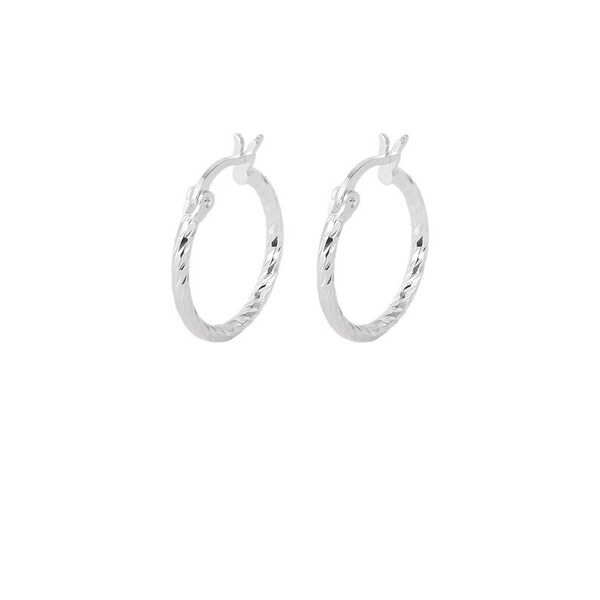Geometric small design universal earrings with pigtail