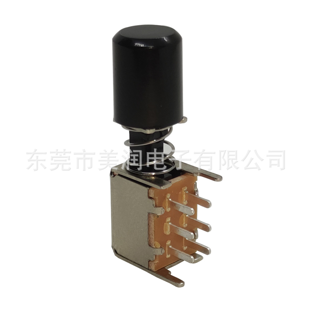 PS22F03快速发货黑色8.5mm按钮帽子直流DC50V2A直键开关