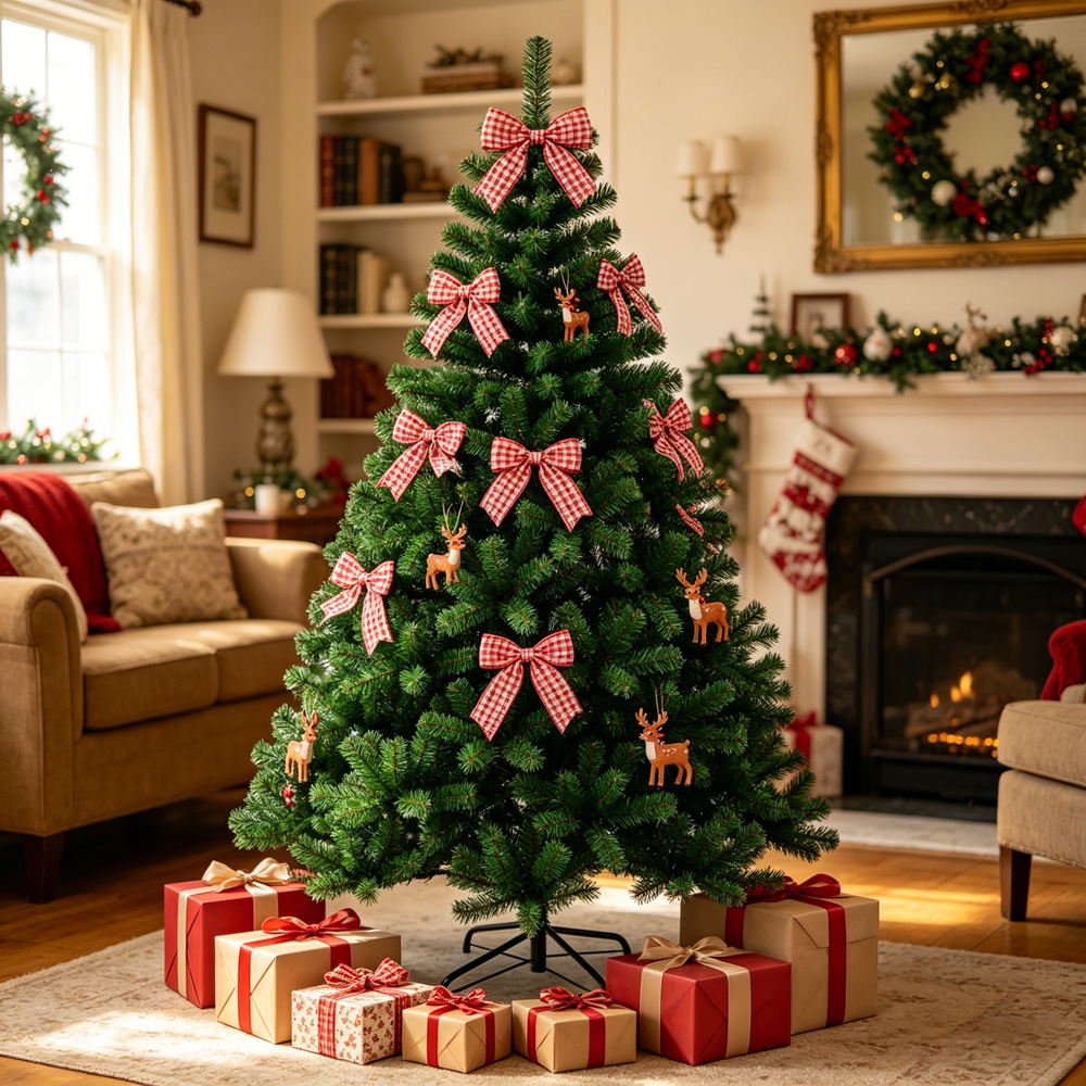 Árbol de Navidad flocado de PVC de cifrado transfronterizo de aterrizaje sala de estar árbol de decoración de Navidad de comercio exterior de múltiples tamaños image 2