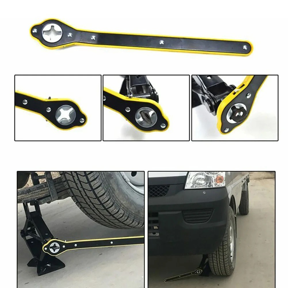 Jack Ratchet Wrench Scissor Jack Garage Tire Wheel
