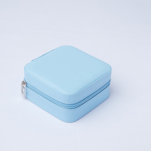 Factory jewelry box, leather accessory storage box, ear stud ring portable travel storage necklace box