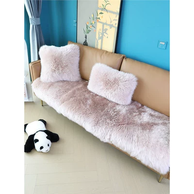 Təmiz Yun Sofa Yastığı, Avstraliya Qoyun Dərisi, Qış Qalınlaşdırılmış Xəz Yastıq