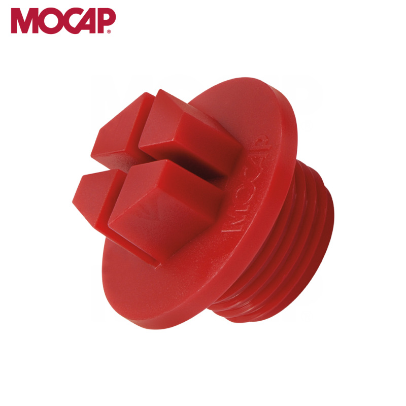 十字胶塞O形圈密封螺纹堵头 管螺纹堵头 螺纹保护塞4分6分8分丝堵