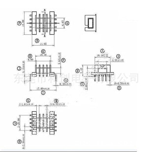 EFD15 skeleton horizontal 4-slot 5 + 5L foot EFD15 skeleton EFD15 transformer skeleton