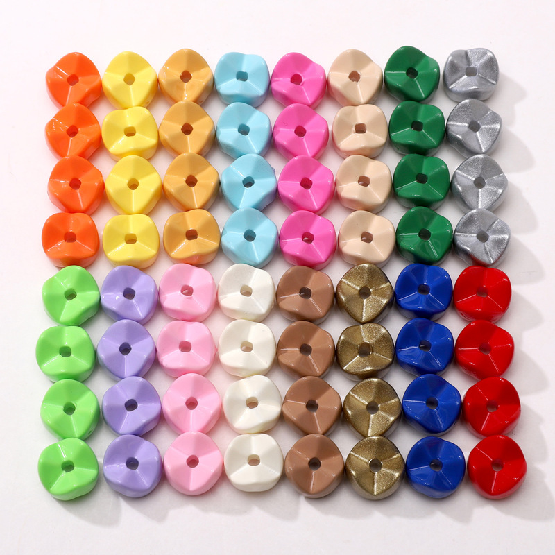 Acrylic Spray-Painted Stacking Gears DIY Handmade Beading Materials Bracelet Necklace Pendant Jewelry Accessories Beads