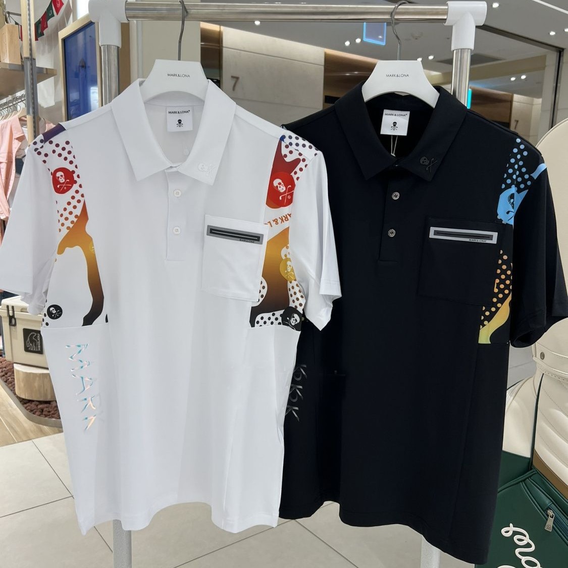 24 New Original Korean Trendy Brand Men's Golf Lapel Cold-Feeling Short-Sleeved T-Shirt Golf Summer Casual Top