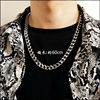 Universal decorations, brand advanced necklace hip-hop style, pendant, accessories, 2022 collection, high-quality style, internet celebrity