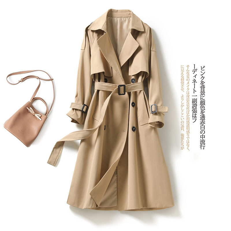 风衣外套女中长款时尚韩版2024春秋装新款洋气淑女气质大衣优雅潮