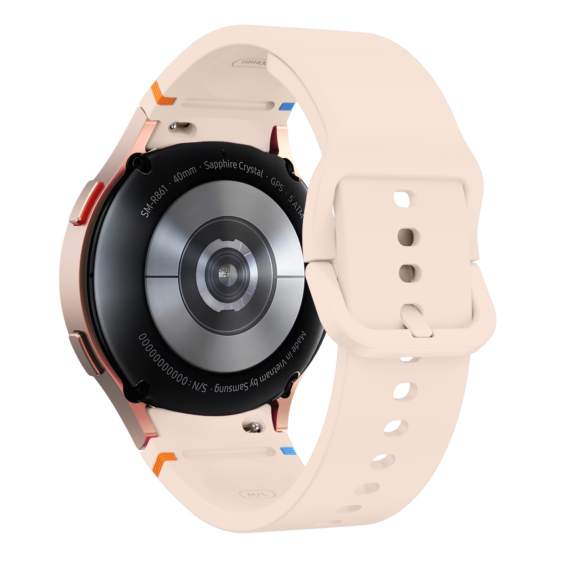 This is suitable for replacing the curved seam plain texture of the watch strap on Samsung watch7, watchFE, watch6 and watch5 details Picture
