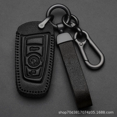 key case key buckle — Static Rod/Key Bag - bmw-b-square-3-key-black-high-grade-leather