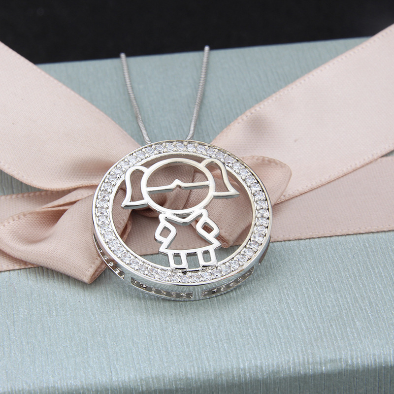 7g Weight Business, Birthday, Festival Occasion Copper Material Unisex Gender Plating Design Simple Style Style White, Gold Color Simple Rhinestone Circle Figure Copper Hollow Necklace Pendant 5