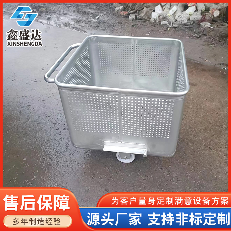 不锈钢食品物料周转车 上料车运输车小料车  料斗车肉料车运料车