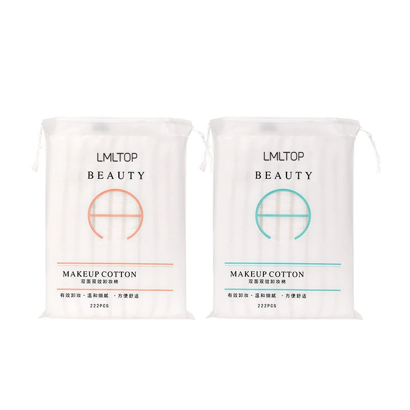 LMLTOP engrosado algodón 222 piezas de doble cara bordes de algodón sándwich húmedo algodón limpiador B1092