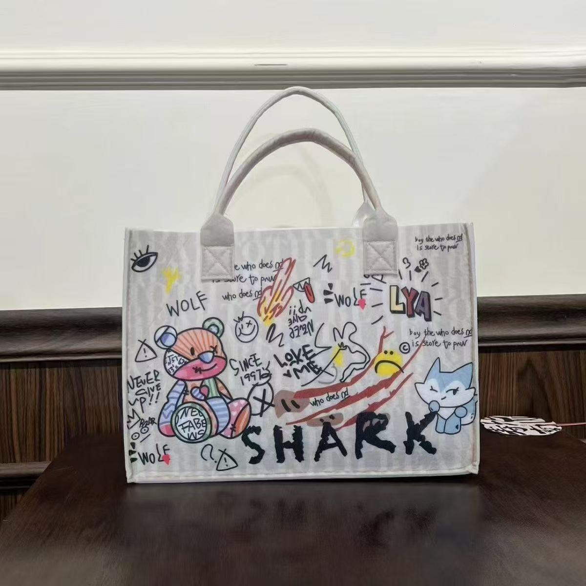 베이지색 낙서 곰;35*25*12