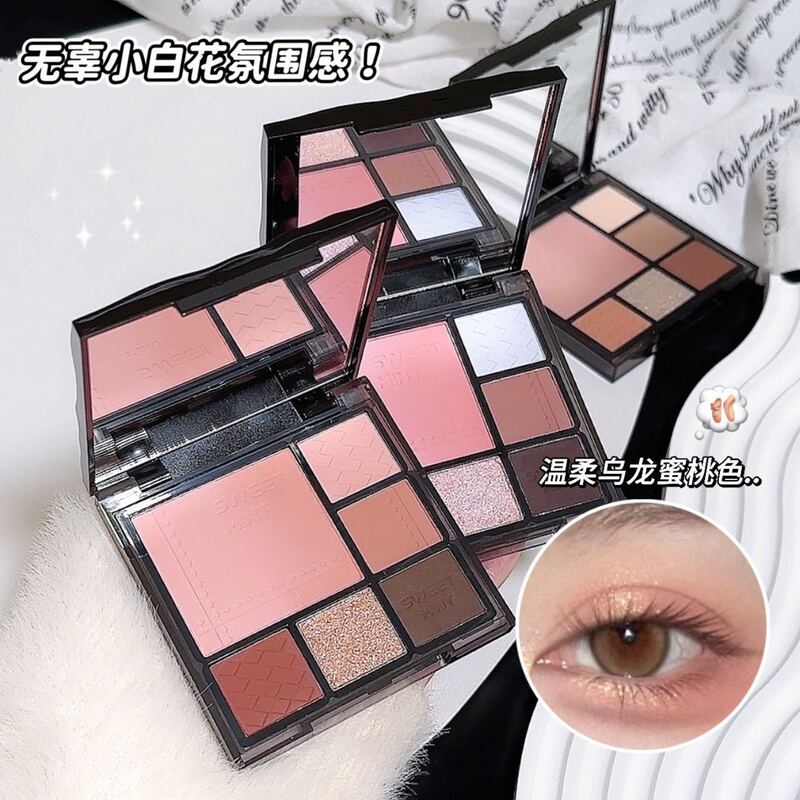 Sweet Mint Gradient Eyeshadow Palette for Daily Commuting, Earth Tones, Matte Highlighter, Contouring, Blush All-In-One Palette for Brightening Sweet Mint Gradient Eyeshadow Palette for Daily Commuting, Earth Tones, Matte Highlighter, Contouring, Blush All-In-One Palette for Brightening