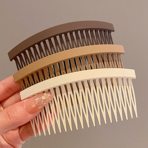 Frosted inverted comb for women's back of head, broken hairpin, forehead fixed and finishing artifact, bangs anti-slip hairbrush hairpin clip