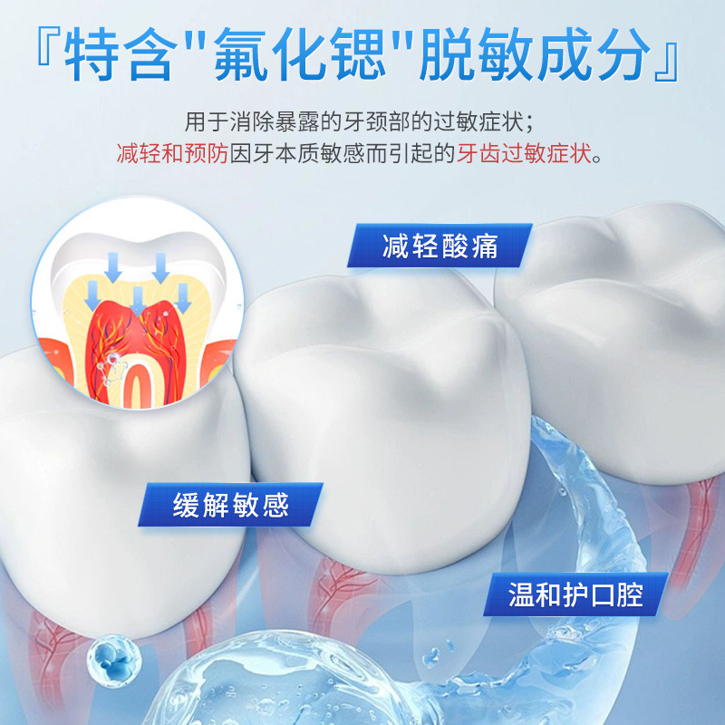 Desensibilización oral médica para aliviar la fragilidad de los dientes, alergias, cuidado de la cavidad antisensible, gel médico