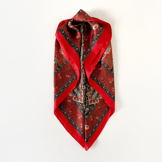 Cross-Border European and American Fashion Headscarf for Women, New Fashion Headscarf Hat, Silk Scarf, 70 Square Scarf with Scarf, Same Style for Men and Women