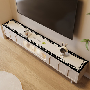 Casual Tv Cabinet Table Mat, Accessible Luxury and High-End Waterproof and Oil-Proof No-Wash Sideboard Cover Cloth Shoe Cabinet Desktop Protection Mat
