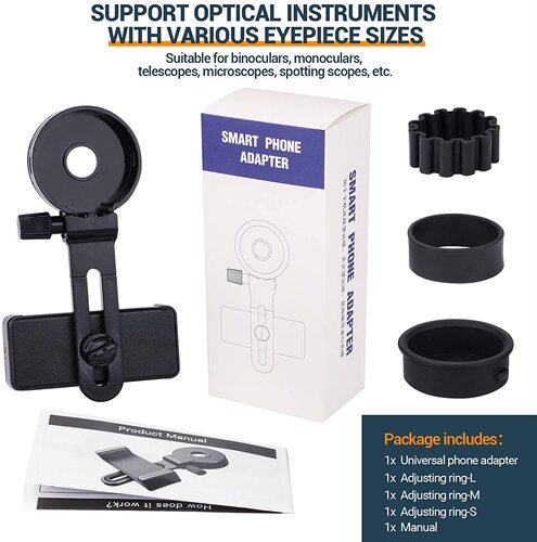 Cross-border wholesale CM-8 monocular binocular telescope photo clip mobile phone clip microscope astronomical mirror 26-43.5