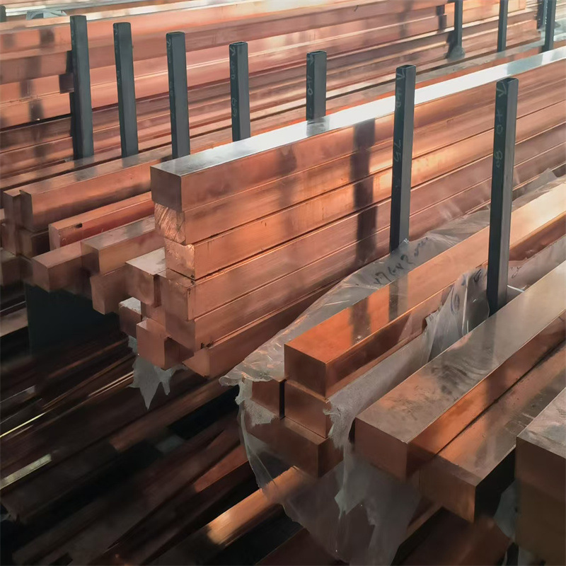 现货供应铜排电极铜料紫铜快紫铜排导电率高延展性好8X80紫铜排