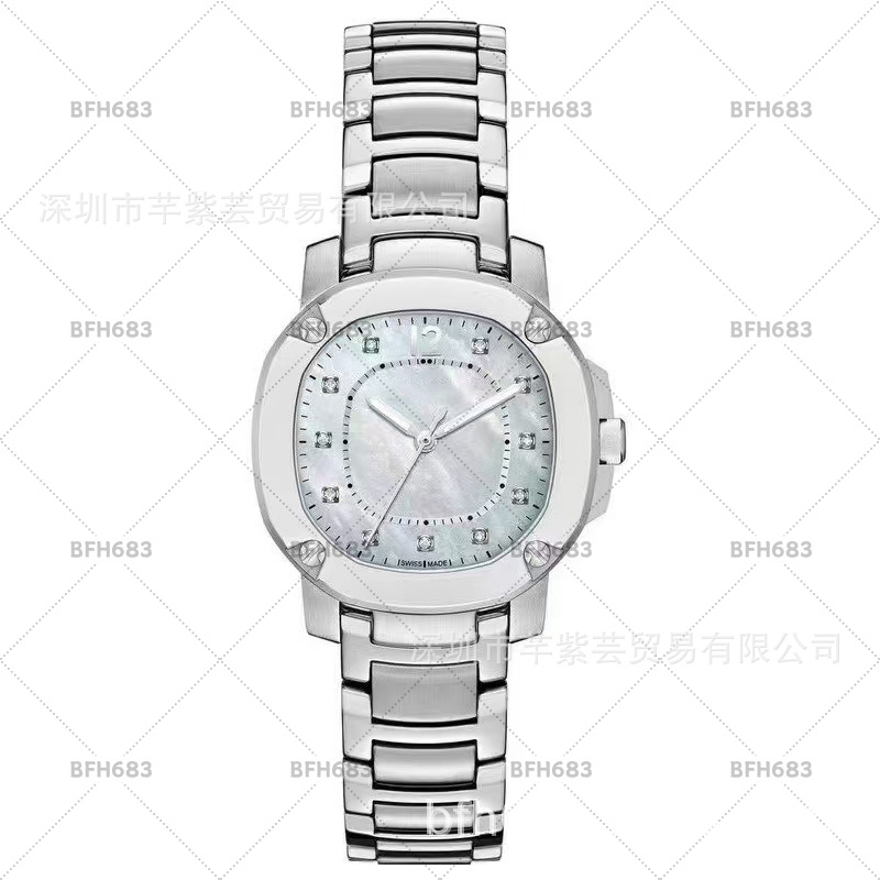 (2개) 남성과 여성을 위한 새로운 스위스 쿼츠 BU 시계 BBY1700 커플 스틸 밴드 쿼츠 시계 대외 무역 전자 상거래 구매 대행사