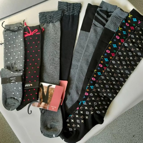 0jk style Korean socks calf socks below the knee long socks women's socks Dongdaemun Little Big Dot College Style Little Red Book