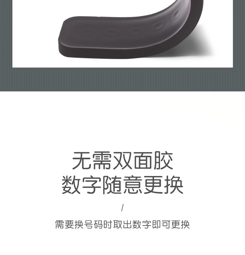 Korean-Style Temporary Parking Sign for Cars, Creative Phone Number Plate for Moving Cars, Colorful Digital Car Decoration