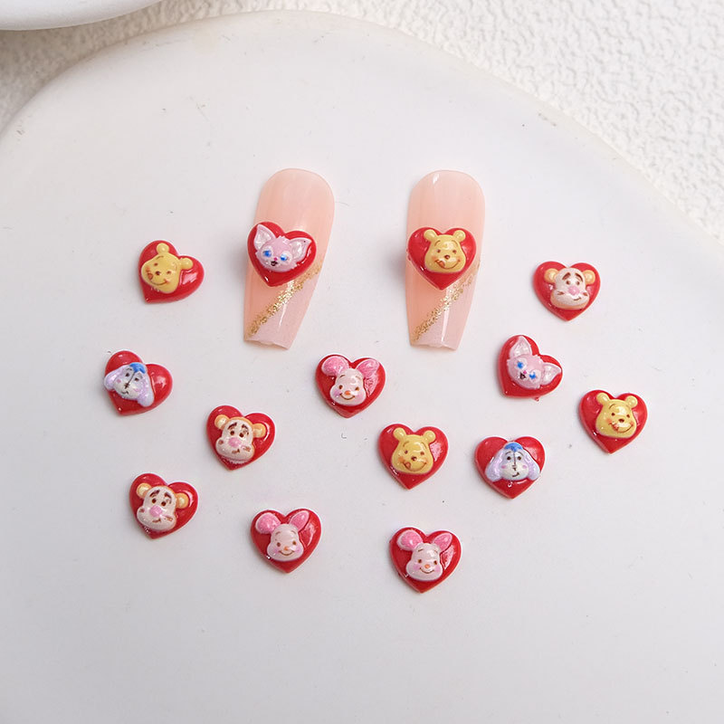 Cartoon Heart Sanrio Nail Art Accessories DIY Wearable Nail Decorations Mini DIY Small Accessories Wholesale Cartoon Heart Sanrio Nail Art Accessories DIY Wearable Nail Decorations Mini DIY Small Accessories Wholesale