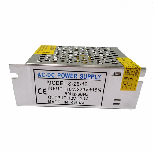 LED light strip 12V2A switching power supply 12V2.1A2.5A monitoring 24W transformer S-25-12 DC power supply