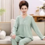 女士妈妈新款长袖家居服