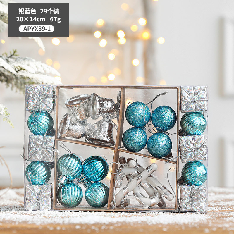 Bolas de colores Bolas de Navidad Decoraciones de árbol de Navidad 29 piezas Suministros navideños Decoración de árbol de Navidad Juego de bolas Colgante