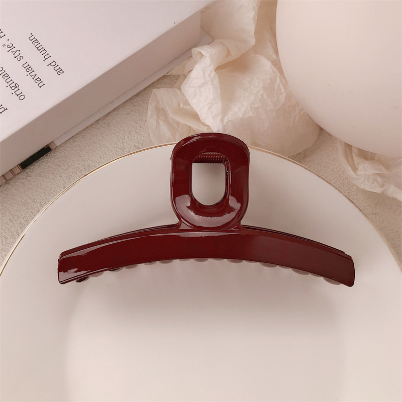 Fiesta festiva anchora clip rojo de cabello de cabeza detrás clip de agarre de cabello de tiburón grande clip de cabello de tarjeta de cabello para mujeres