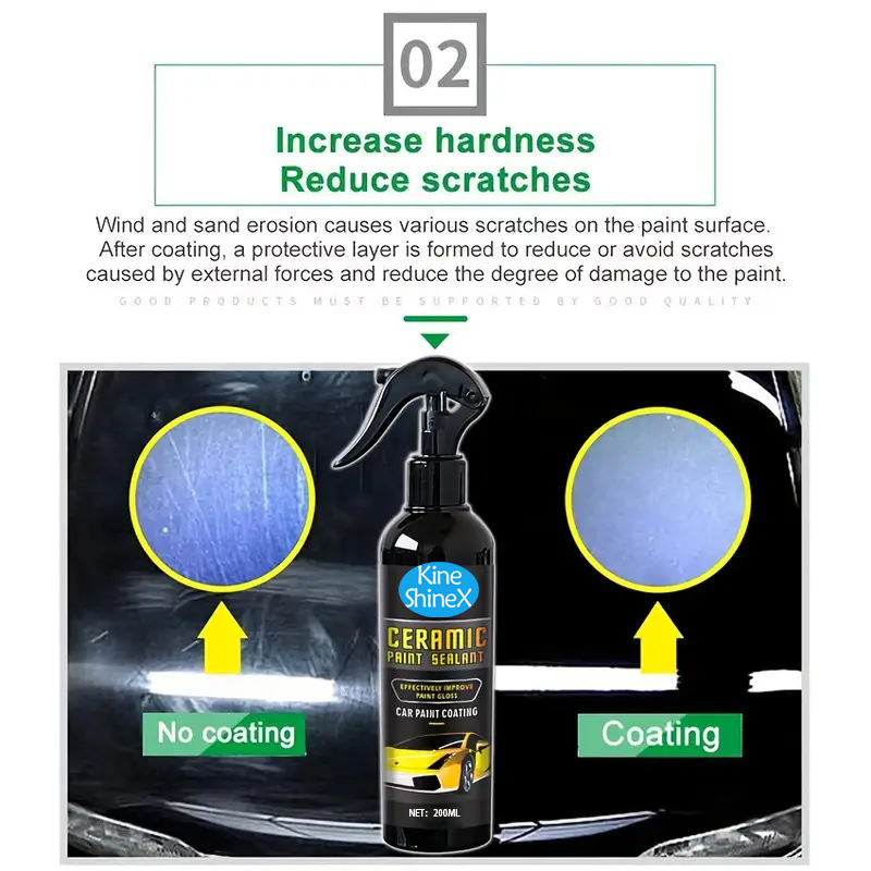 Ultimate Shield Ceramic Coating - Car Maintenance External Care - Advanced Hydrophobic Formula - Super Protection 3