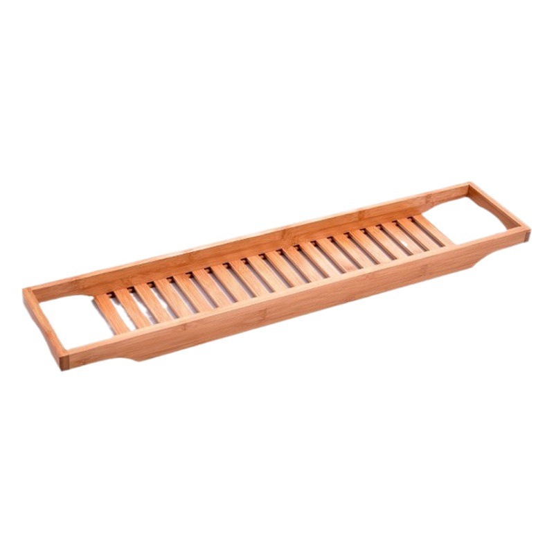 Bambú bañera estante de almacenamiento de baño estante de baño soporte de baño drenaje simple cubo bañera rack