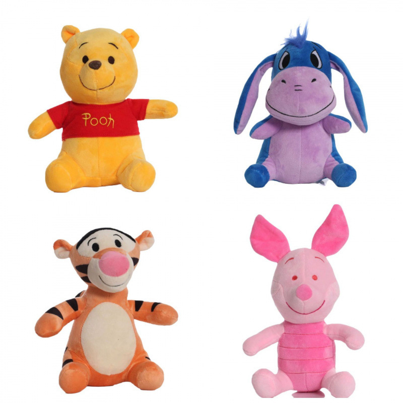 Christmas Animated Donkey Tigger Piglet Piglet Winnie the Pooh Stuffed Doll Toy Wholesale Gift