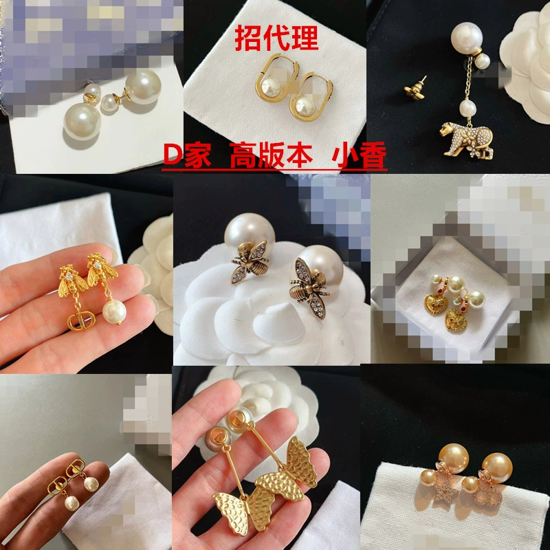 Серьги из жемчуга, ретро золотая серебряная игла, образец серебра 925, розовое золото, оптовая торговля