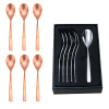 Stainless steel coffee spoon tea more golden spoon, short tea spoon, dessert spoon, long -handle stirring tea spoon can be fixed