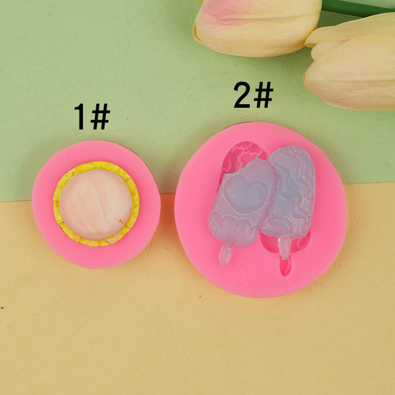DIY helado paleta molde de silicona solo macaron crema suelo accesorios ultra-ligero arcilla cerámica suave