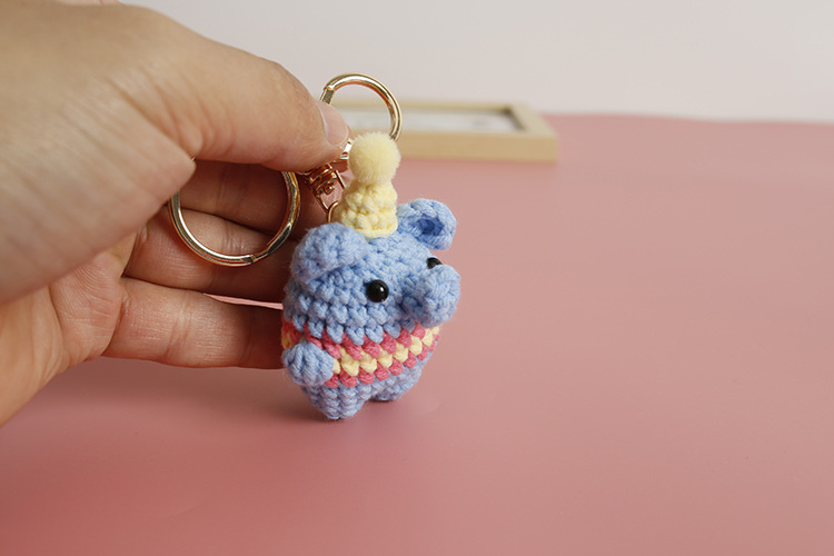 20g Weight Wool Yarn Home Textiles & Decor Type Bag Pendant, Keychain Classification 1 Piece Quantity Daily Occasion yarn Material Anime, Animal, Cartoon Pattern All Seasons Season Cute Style 1 Piece Anime Animal Cartoon Bag Pendant Keychain Yarn Cute Bag Pendant Keychain 11