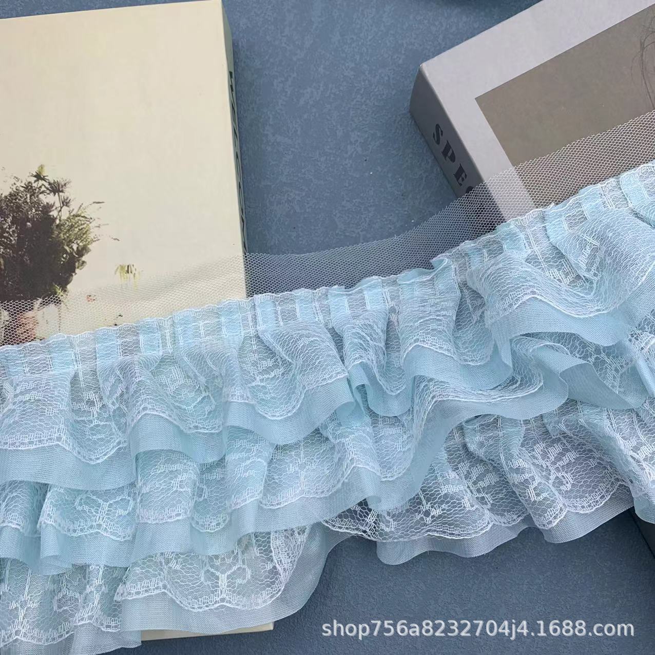 13cm幅スカート三段シフォンフリルレースdiy服カーテン装飾アクセサリー裾ロングスカートエッジ