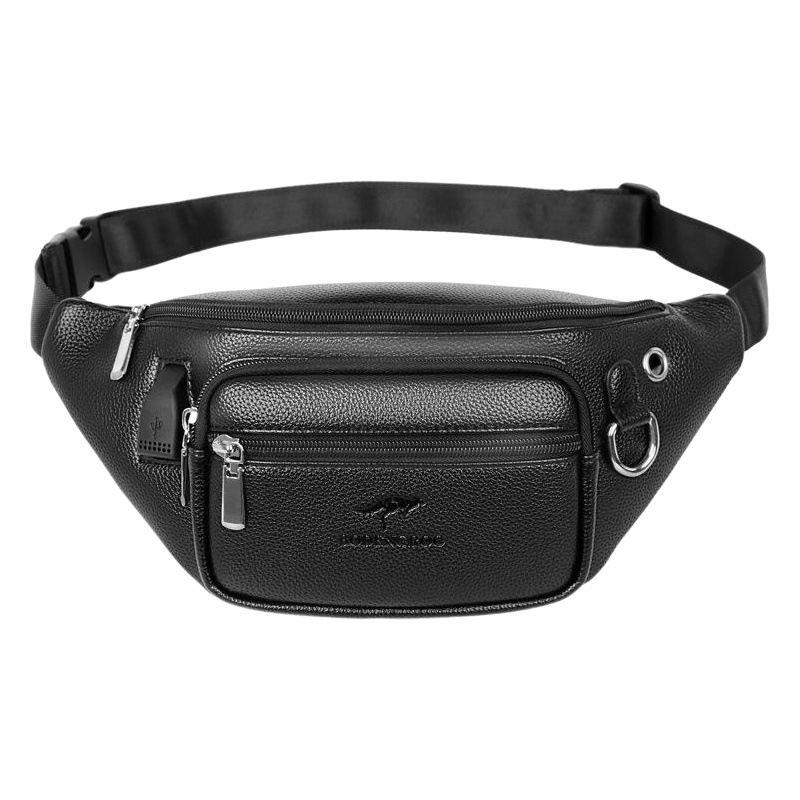 Garber Free Shipping Waist Bag Men's Close-fitting Casual Shoulder Crossbody Outdoor Large Capacity Waist Bag Coin Purse 6262