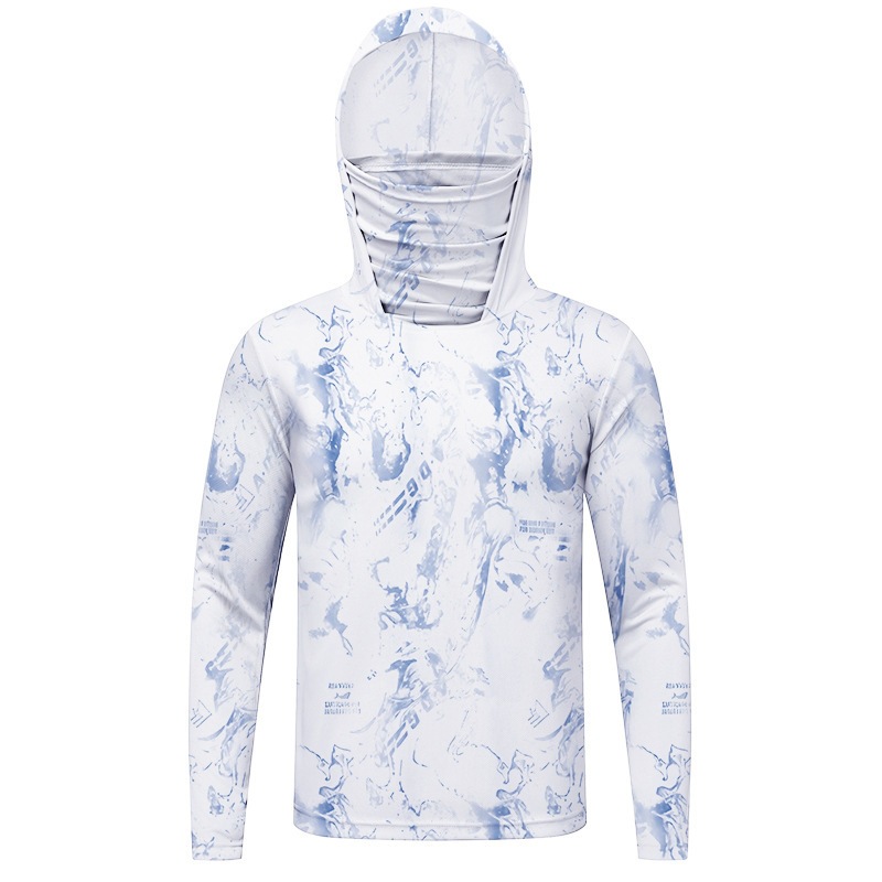 Sudeste asiático explosivo transfronterizo seda de hielo ropa de protección solar para hombres nueva ropa de protección solar ultravioleta delgada transpirable pesca al aire libre