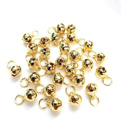 14k包みの金の部品8mmの鈴のペンダントの小さいペンダントのdiyの手のチェーンのペンダントの部品のペンダントの材料