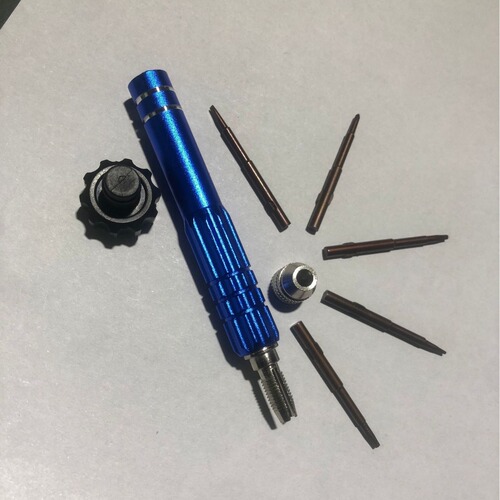 【Customizable Blade】Multifunction Five-in-One Screwdriver Set Apple iPhone Disassembly Tool Aluminum Blade