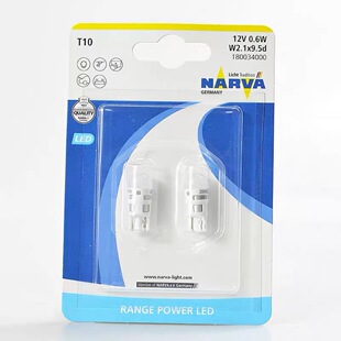 German Lever Narva Car Led Width Indicator License Plate Light T10 Interior Light Front and Rear Trunk Bulb 6000K