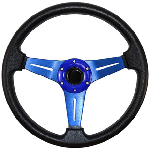 Cross-border hot sale suitable for GM modified steering wheel 14 inch PU leather steering wheel racing steering wheel