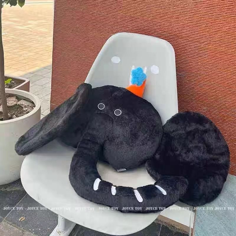 インスタイル象枕かわいい動物ぬいぐるみベッドサイドリビングルームソファ寝室装飾クッション布人形|undefined